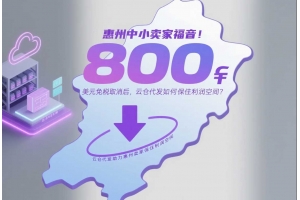 惠州中小賣家福音！800美元免稅取消后，云倉代發如何保住利潤空間？
