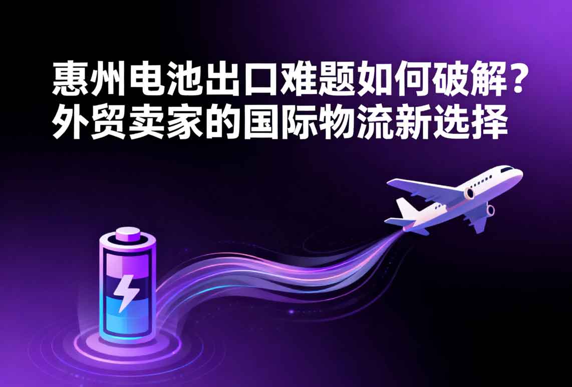 惠州電池出口難題如何破解？外貿賣家的國際物流新選擇