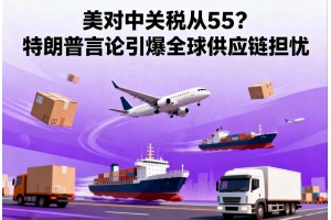 美對中關(guān)稅從55%到155%？特朗普言論引爆全球供應(yīng)鏈擔(dān)憂