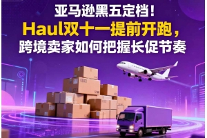 亞馬遜黑五定檔！Haul雙十一提前開跑，跨境賣家如何把握長促節奏