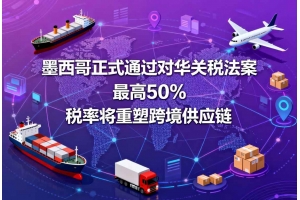 墨西哥正式通過對華關(guān)稅法案 最高50% 稅率將重塑跨境供應(yīng)鏈