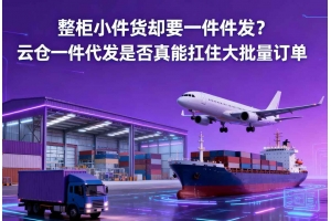 整柜小件貨卻要一件件發？云倉一件代發是否真能扛住大批量訂單