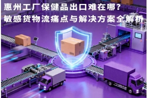 惠州工廠保健品出口難在哪？敏感貨物流痛點與解決方案全解析