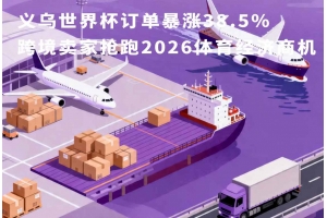 義烏世界杯訂單暴漲38.5% 跨境賣家搶跑2026體育經濟商機